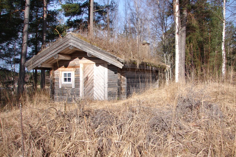 blog,Svensk hytte i skoven.